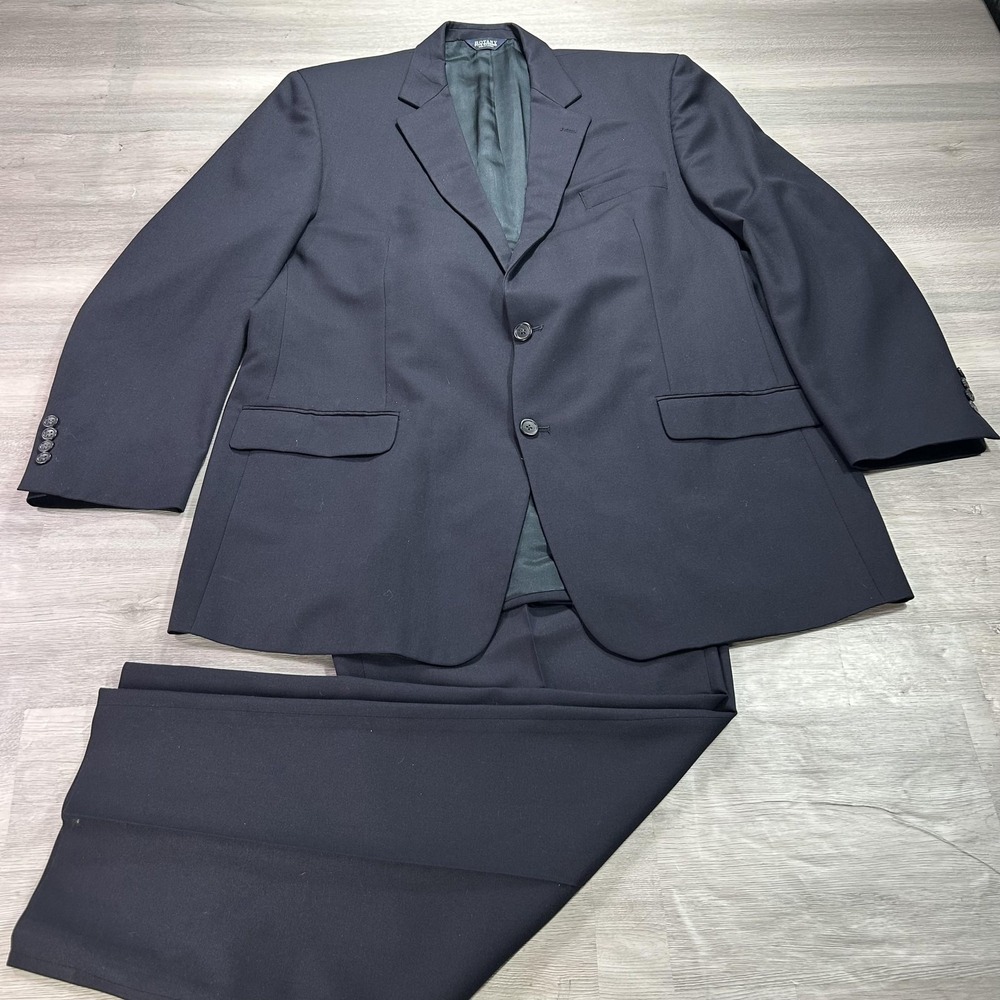 Botany Five‎ Hundred Suit Mens 46L Jacket 40x30 Pants Blue Wool 2 Piece Canada